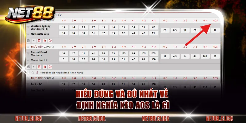 Hiểu đúng và đủ nhất về định nghĩa kèo AOS là gì